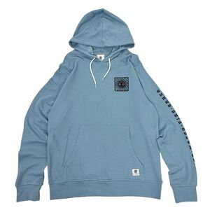 Element Men’s Blue Waffle Long Sleeve Hoodie T-shirt